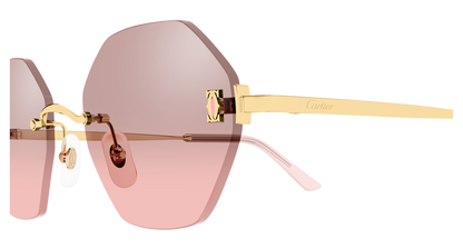 Lunettes de soleil Cartier Core Range CT0671S 004 54-20 vue 3