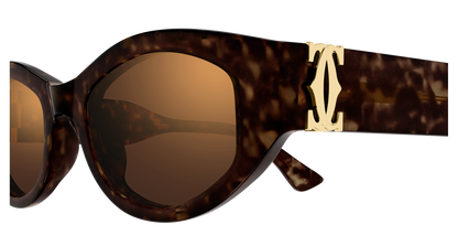 Lunettes de soleil Cartier Contemporary CT0667S 002 51-20 vue 3