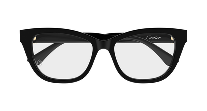 Lunettes de vue Cartier Contemporary CT0669O 001 53-17 vue 2