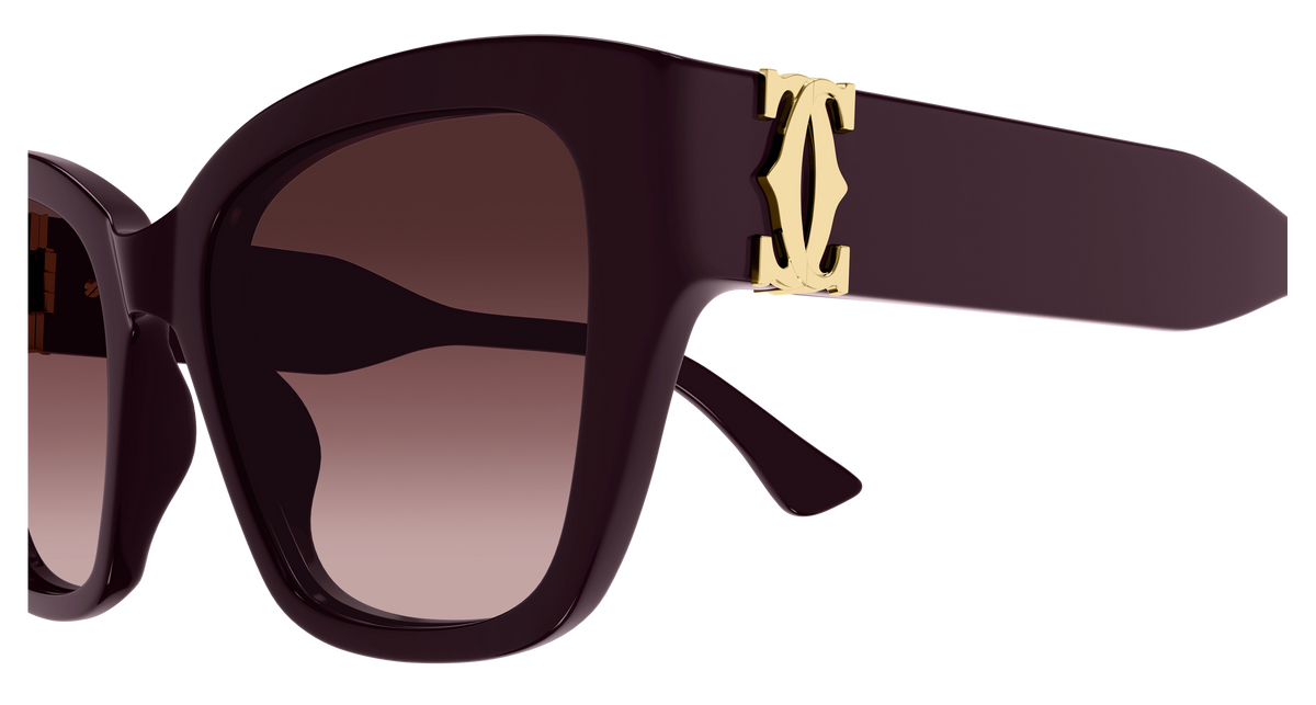 Lunettes de soleil Cartier Contemporary CT0666S 003 53-19 vue 3