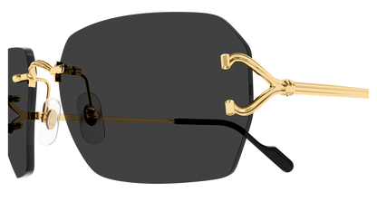 Lunettes de soleil Cartier Core Range CT0664S 001 59-17 vue 3