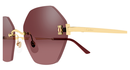 Lunettes de soleil Cartier Core Range CT0671S 003 54-20 vue 3