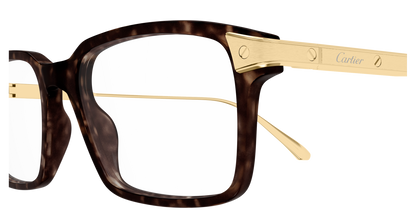 Lunettes de vue Cartier Exception CT0653O 004 53-18 vue 3