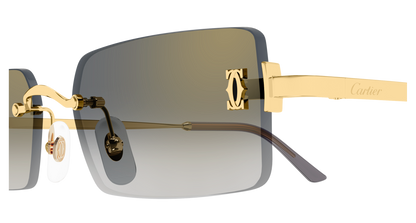 Lunettes de soleil Cartier Core Range CT0672S 005 56-18 vue 3
