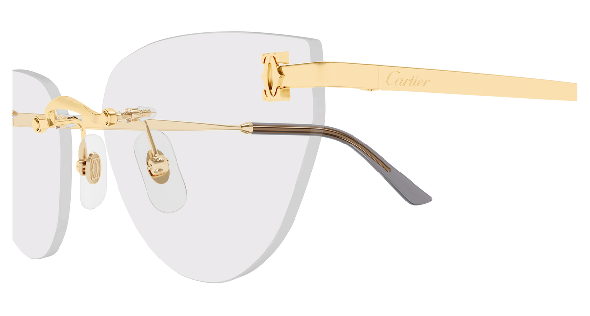 Lunettes de vue Cartier Core Range CT0673O 001 54-17 vue 3