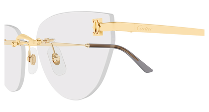 Lunettes de vue Cartier Core Range CT0673O 001 54-17 vue 3