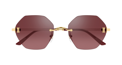 Lunettes de soleil Cartier Core Range CT0671S 003 54-20 vue 2