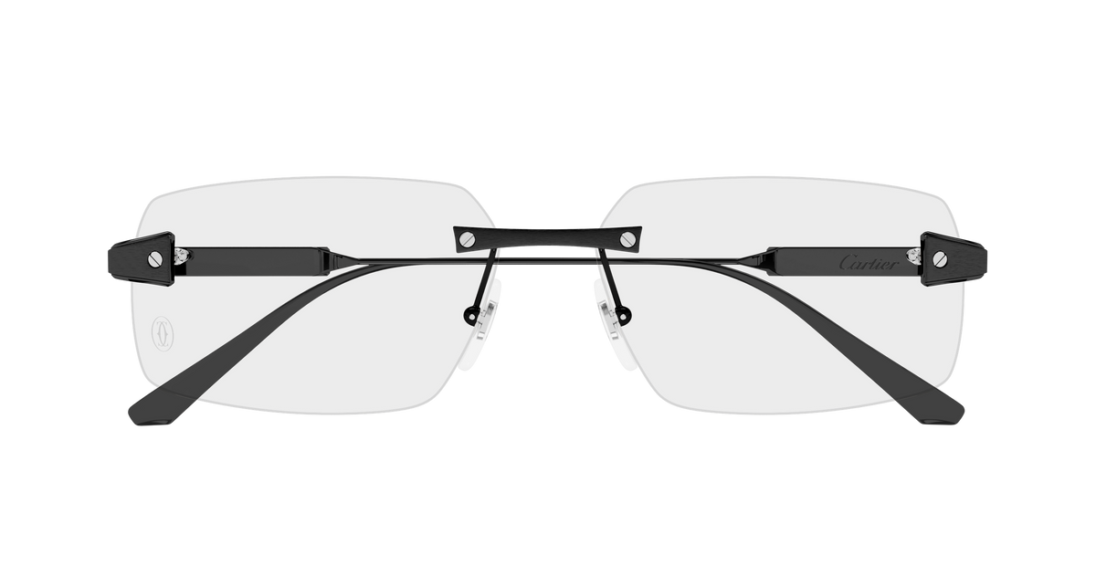 Lunettes de vue Cartier Exception CT0655O 003 59-15 vue 2