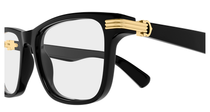Lunettes de vue Cartier Core Range CT0658O 001 53-17 vue 3