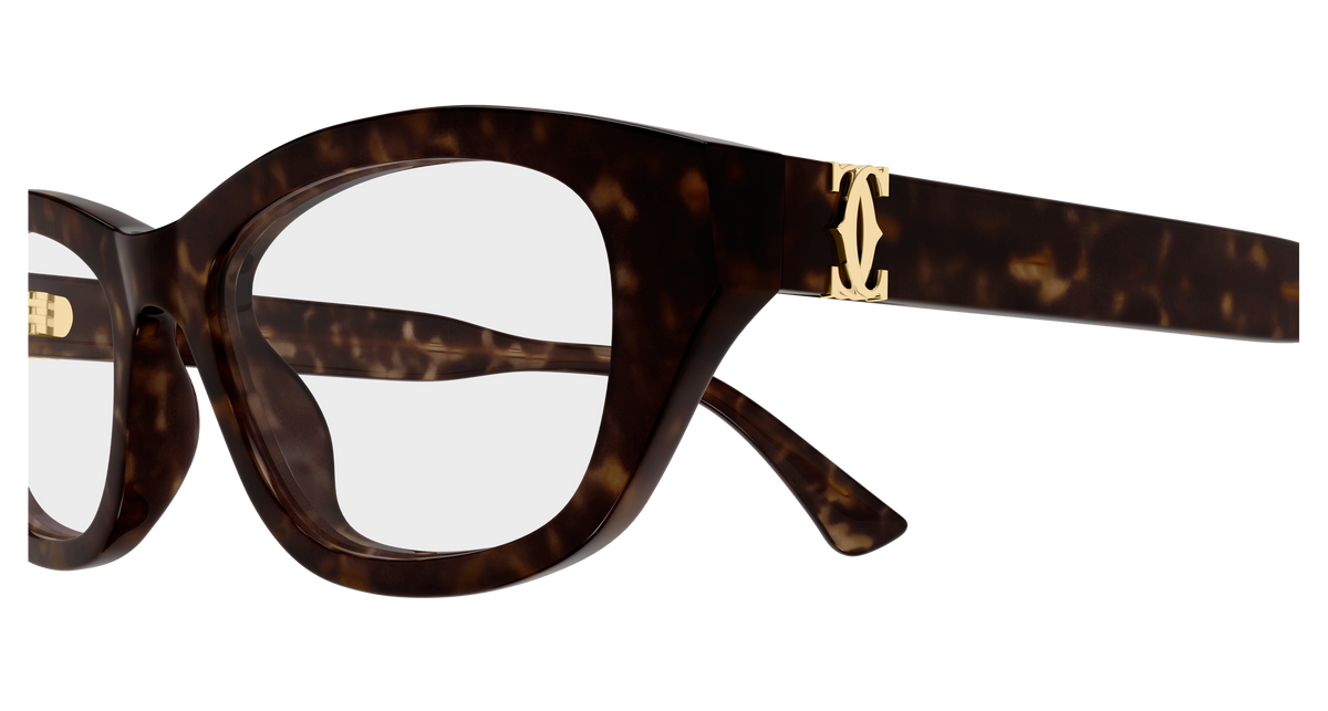 Lunettes de vue Cartier Contemporary CT0668O 005 54-17 vue 3