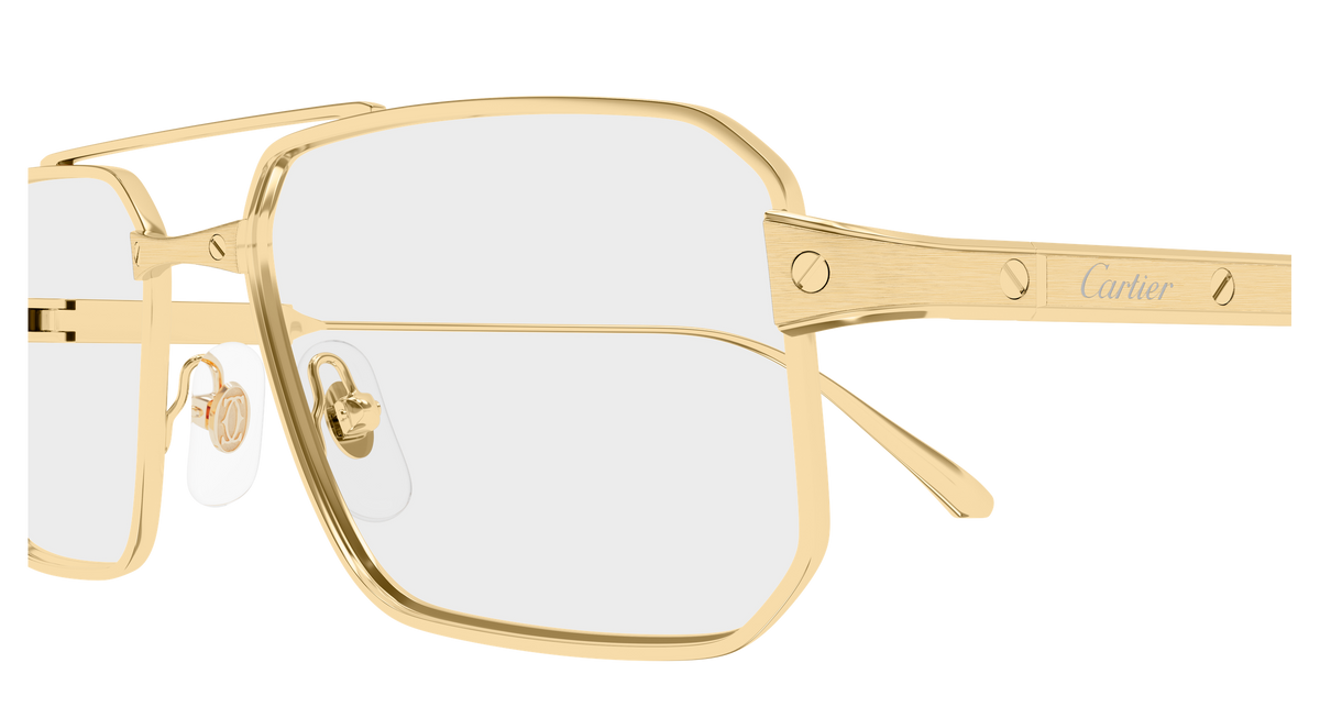 Lunettes de vue Cartier Exception CT0654O 001 57-17 vue 3