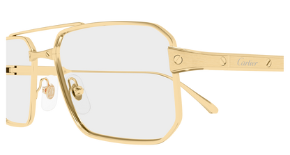 Lunettes de vue Cartier Exception CT0654O 001 57-17 vue 3