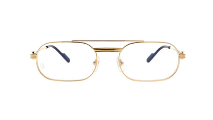 Lunettes de vue Cartier Exception CT0410O 001 57-20 Or
