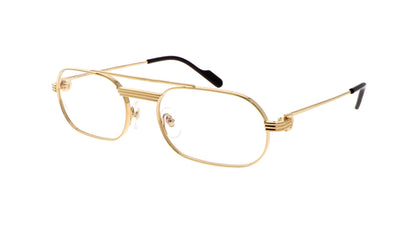 Lunettes de vue Cartier Exception CT0410O 001 57-20 Or