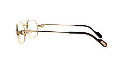 Lunettes de vue Cartier Exception CT0410O 001 57-20 Or