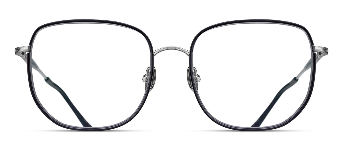 Matsuda M3158 Brushed Silver - Matte Black