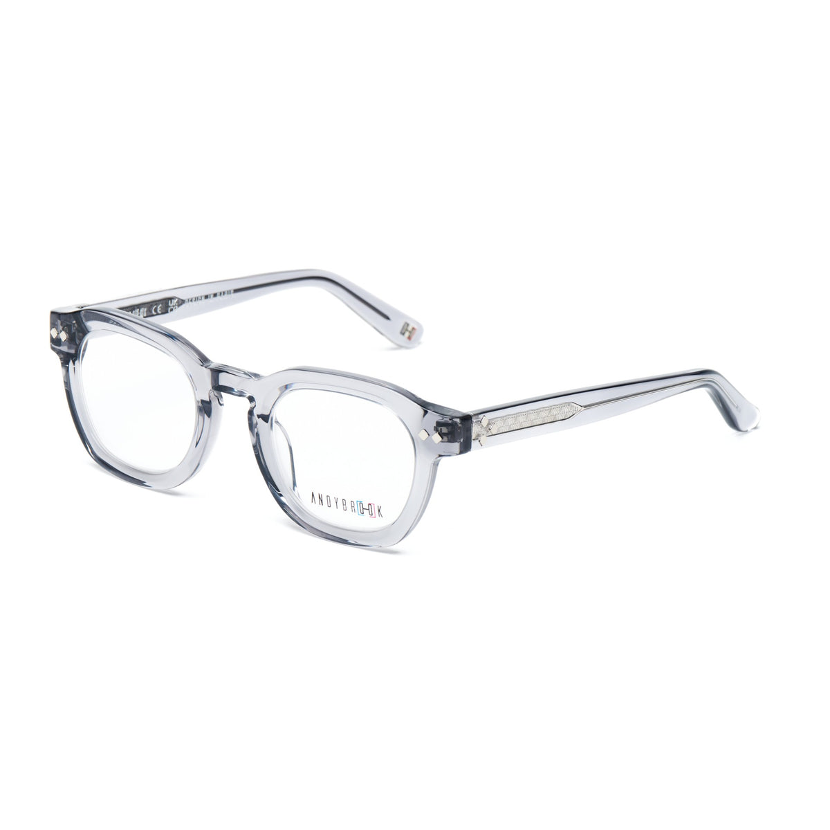 Lunettes de vue Andy Brook Jasper C952 Gris translucide profil