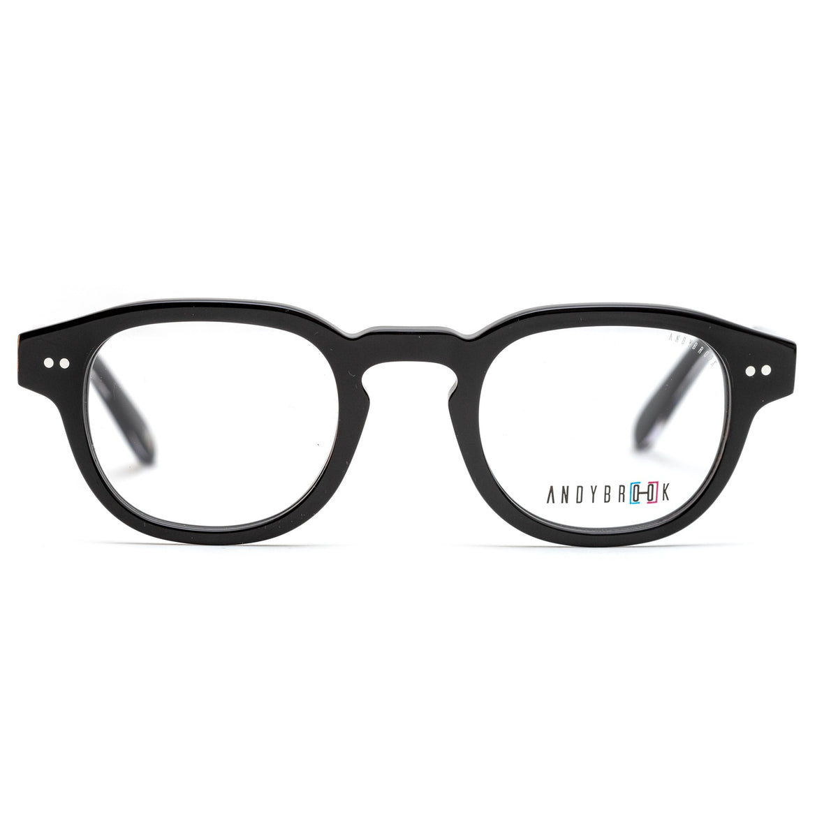 Lunettes de vue Andy Brook Larry SM C104 Noir brillant / extérieur branche translucide