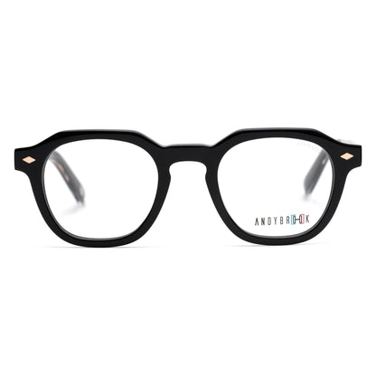 Lunettes de vue Andy Brook Leo C104 Noir brillant / extérieur branche translucide