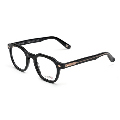 Lunettes de vue Andy Brook Leo C104 Noir brillant / extérieur branche translucide profil