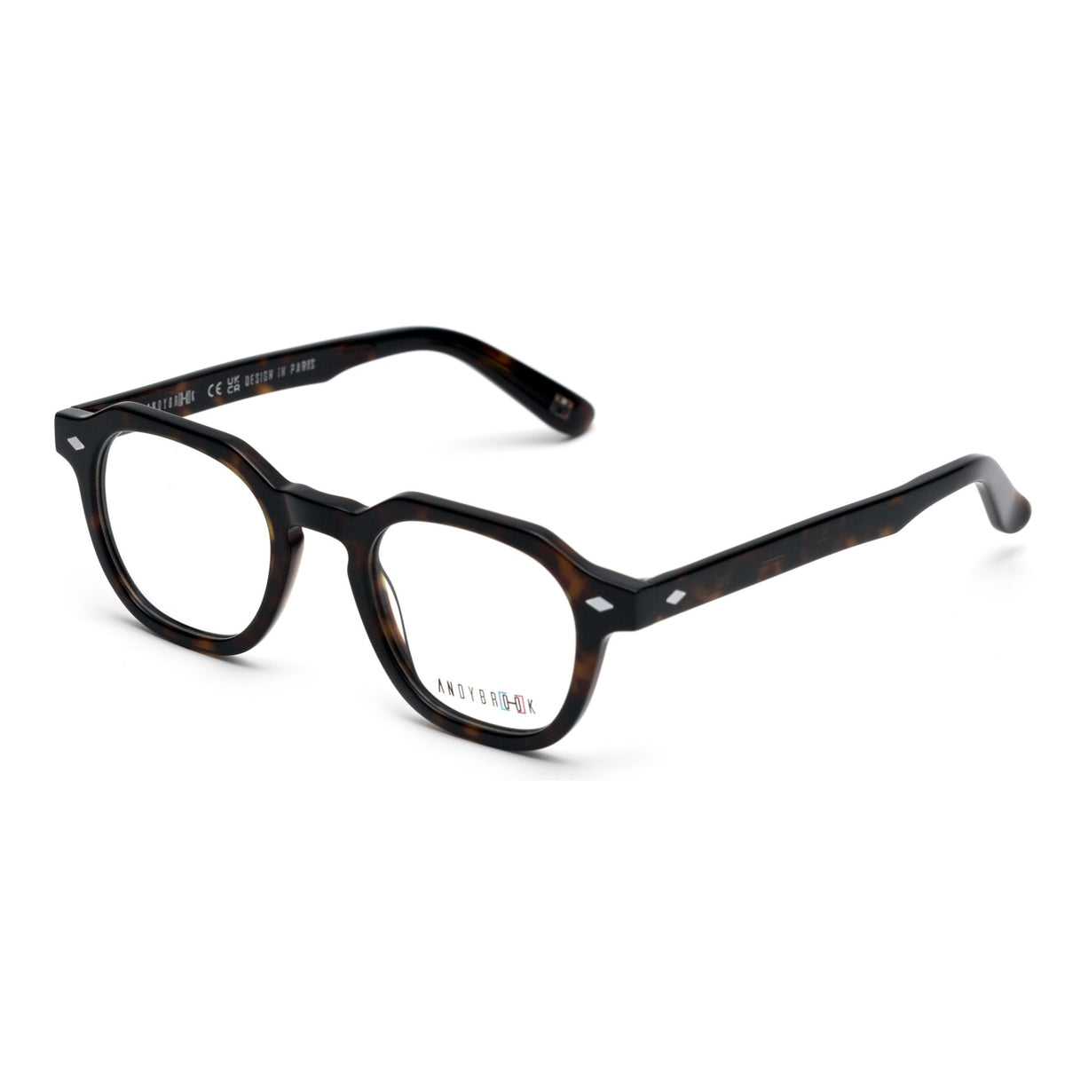 Lunettes de vue Andy Brook Leo C47 Écaille foncée profil