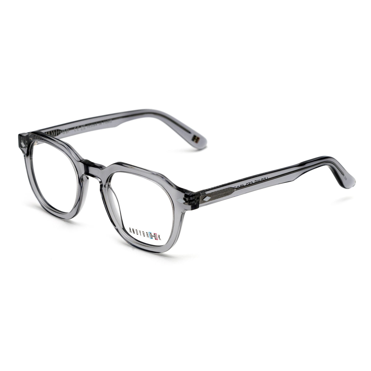Lunettes de vue Andy Brook Leo C52 Gris translucide profil