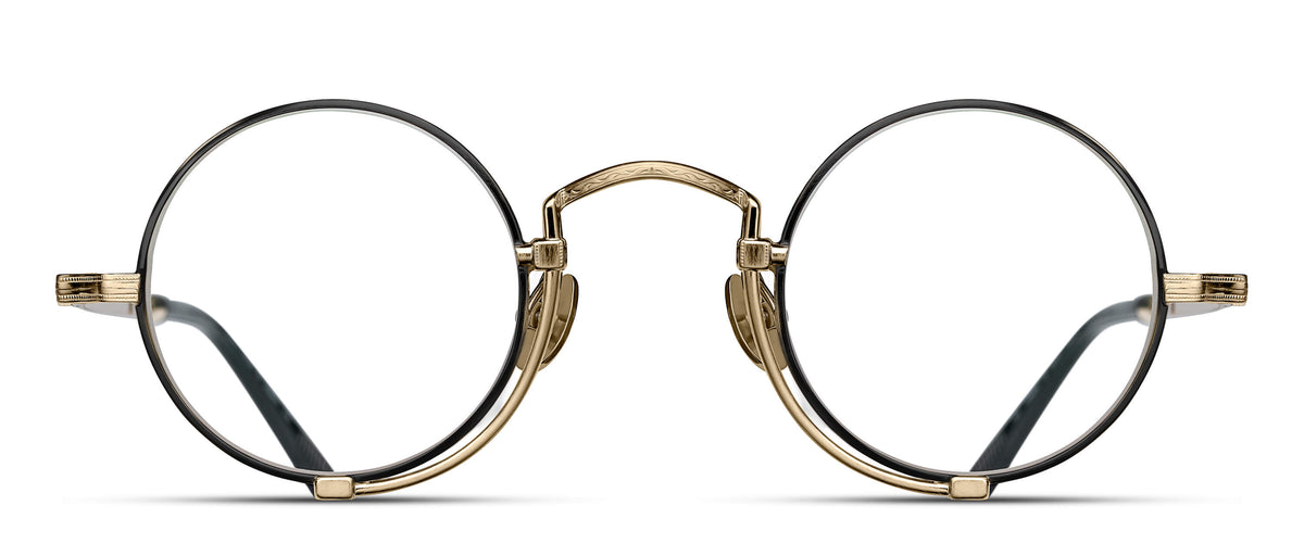 Matsuda 10103H Brushed Gold - Matte Black