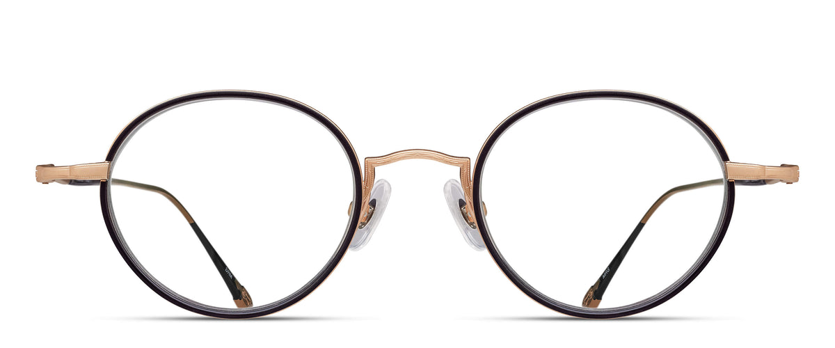 Matsuda 10189H-I Matte Rose Gold - Matte Black