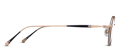 Matsuda 10189H-I Matte Rose Gold - Matte Black profil