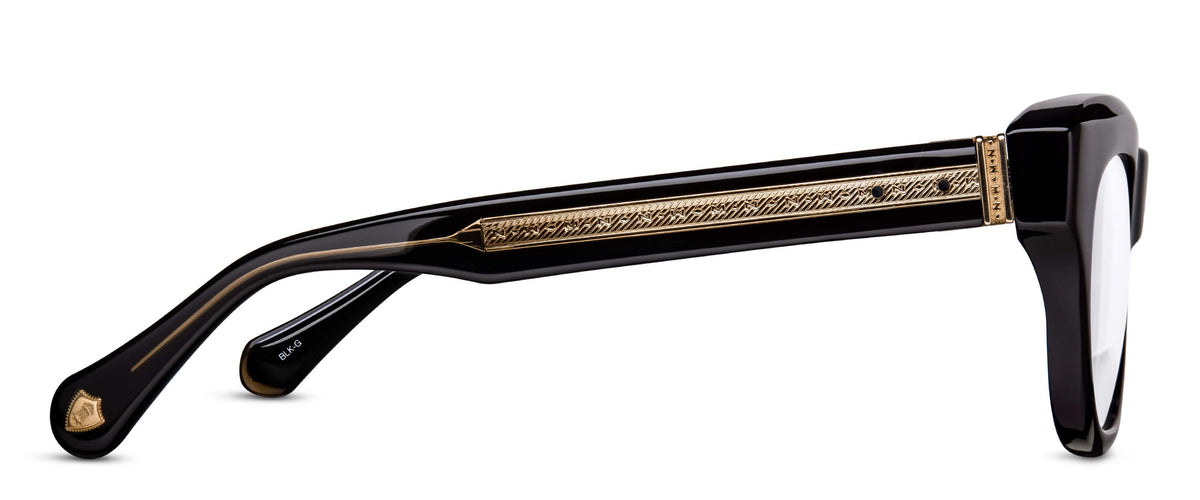 Matsuda M1027 Black - Gold profil
