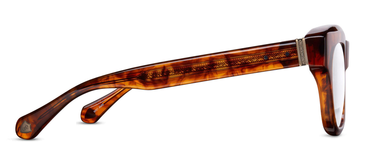 Matsuda M1027 Walnut - Amber profil
