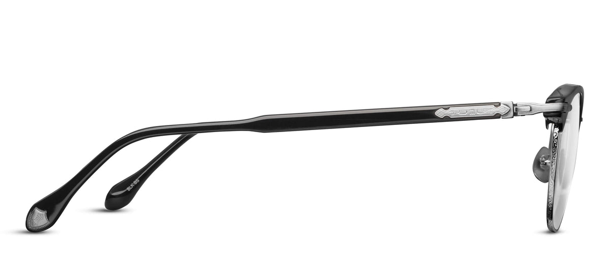 Matsuda M2048 Black - Brushed Silver profil