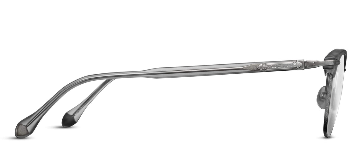 Matsuda M2048 Matte Grey Crystal - Antique Silver profil