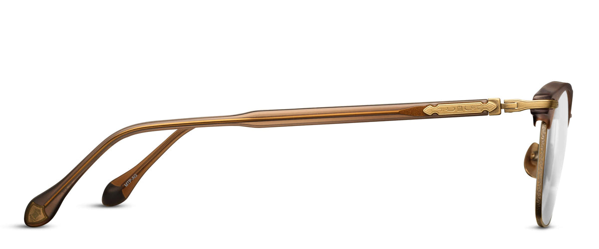 Matsuda M2048 Matte Taupe - Antique Gold profil