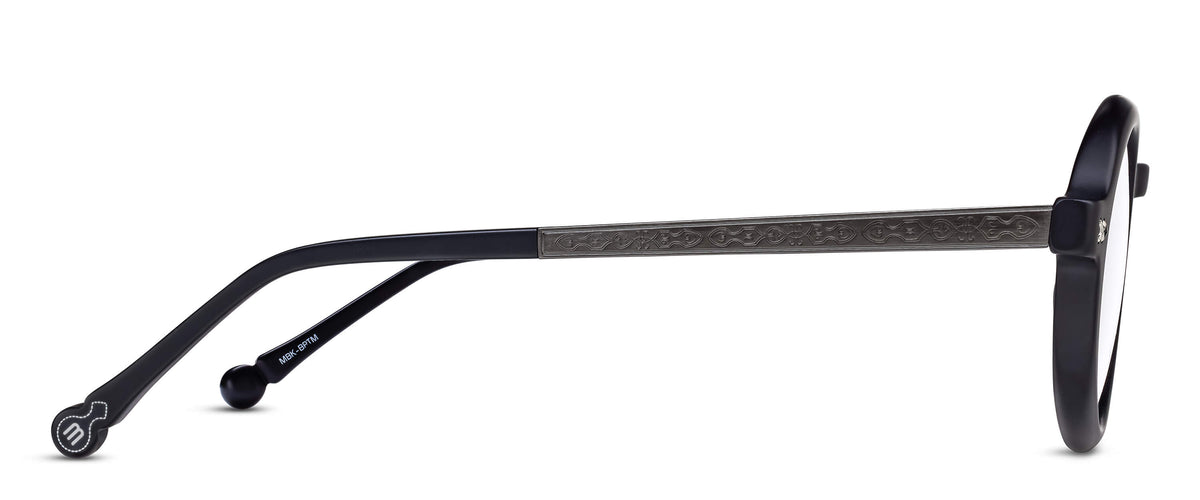 Matsuda M2067 Matte Black - Brushed Ruthenium profil