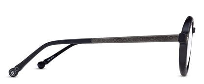 Matsuda M2067 Matte Black - Brushed Ruthenium profil