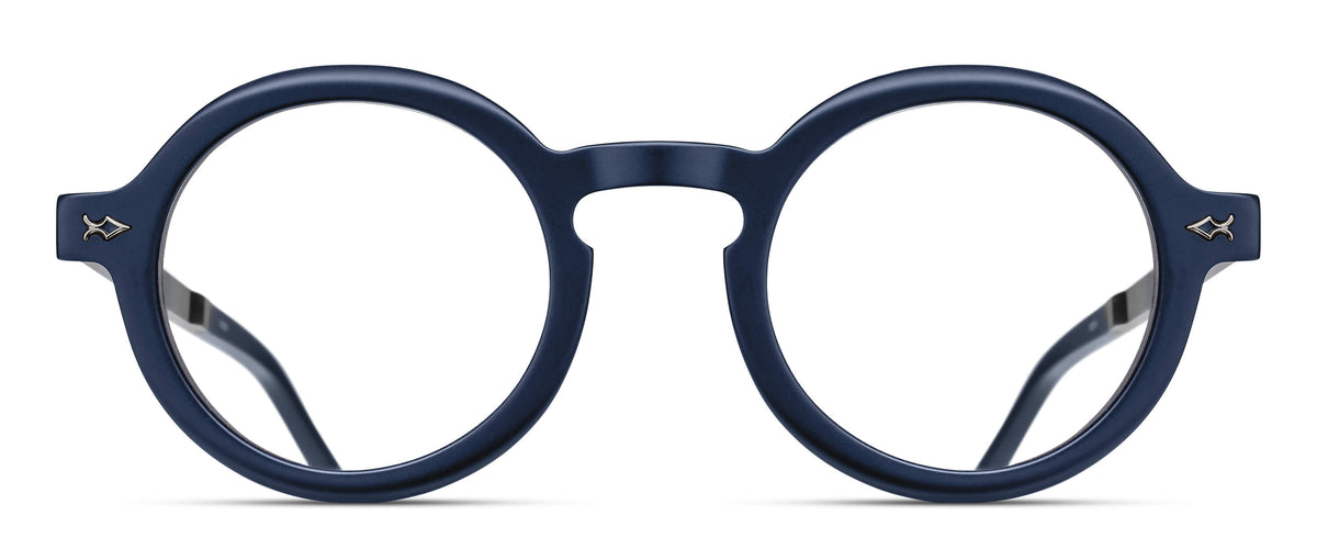 Matsuda M2067 Matte Navy - Antique Silver