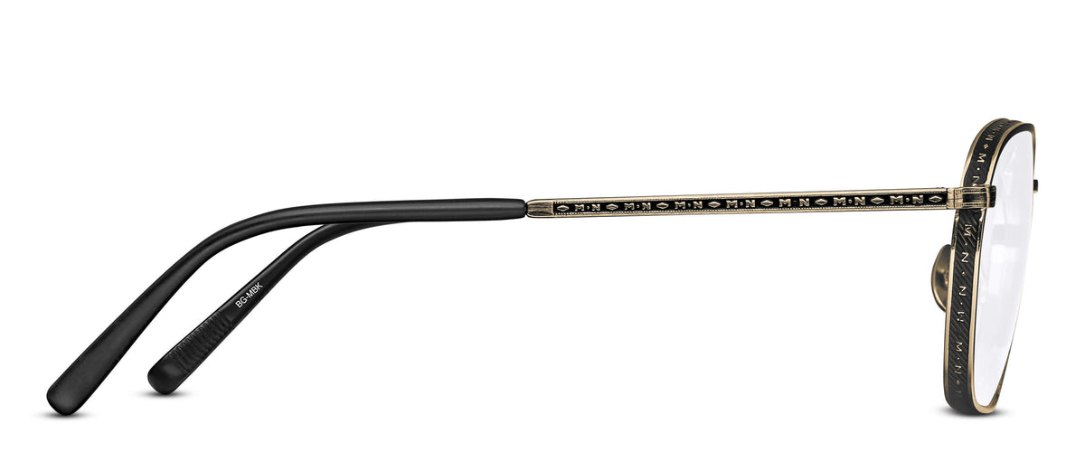 Matsuda M3101 Brushed Gold - Matte Black profil