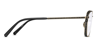 Matsuda M3101 Brushed Gold - Matte Black profil