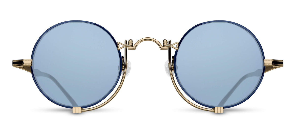 Matsuda 10601H Brushed Gold - Navy