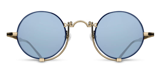 Matsuda 10601H Brushed Gold - Navy