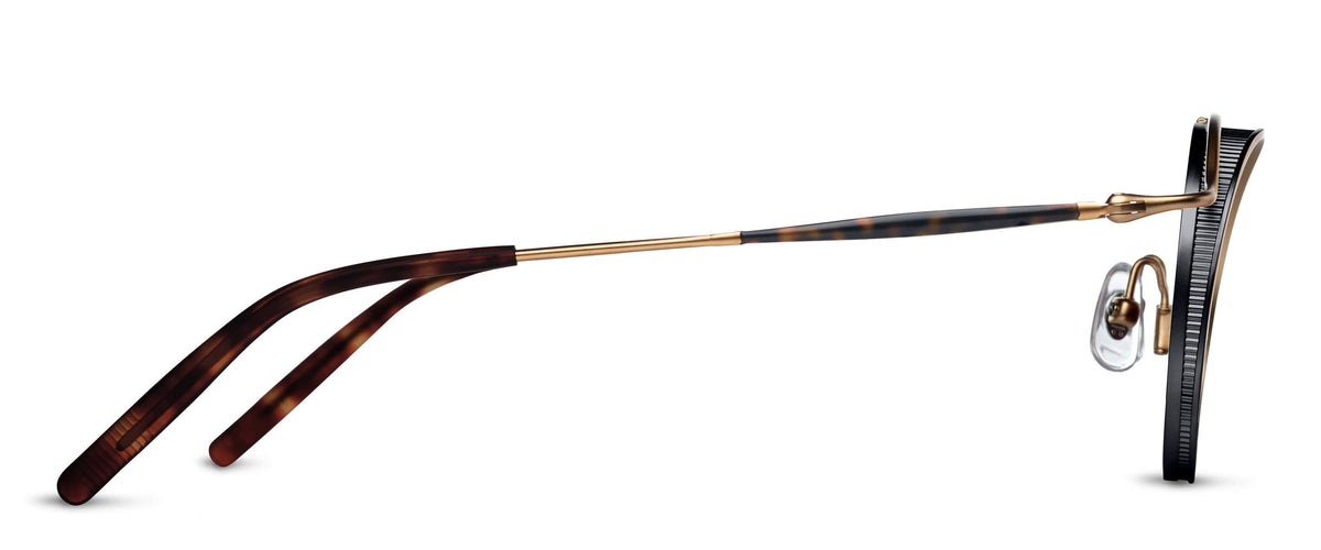 Matsuda 2903H Matte Gold - Matte Black profil