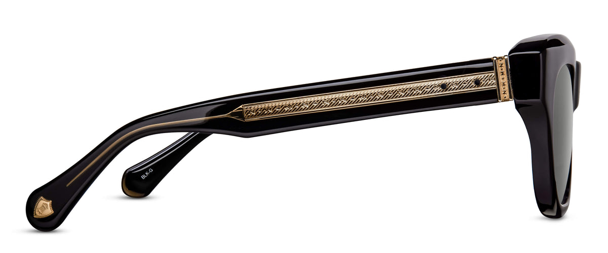 Matsuda M1027 Black - Gold profil