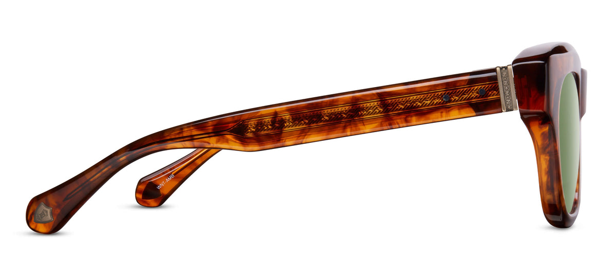 Matsuda M1027 Walnut - Amber profil