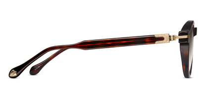 Matsuda M2050 Dark Tortoise - Antique Gold profil