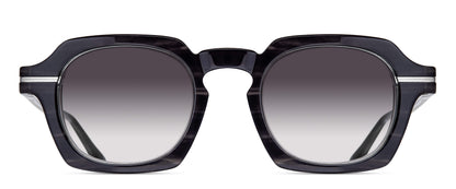 Matsuda M2055 Black Stripe - Brushed Silver