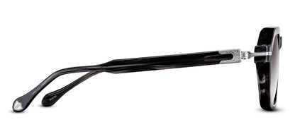 Matsuda M2055 Black Stripe - Brushed Silver profil