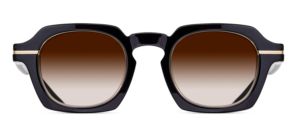 Matsuda M2055 Black - Brushed Gold