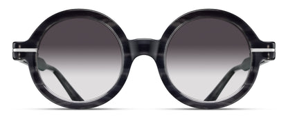 Matsuda M2059 Black Stripe - Brushed Silver