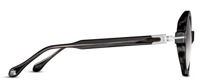 Matsuda M2059 Black Stripe - Brushed Silver profil